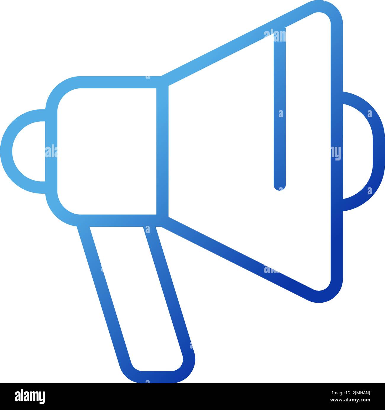 Advertising pixel perfect gradient linear vector icon Stock Vector