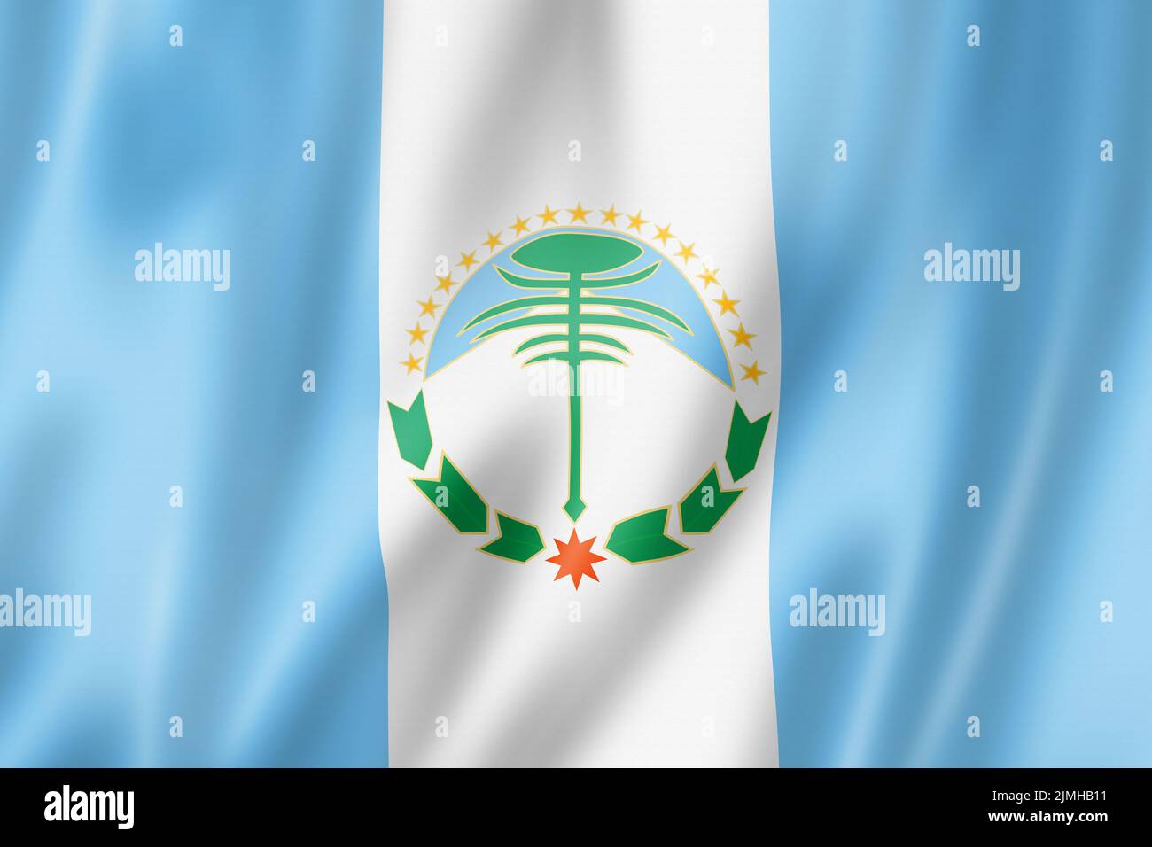 Neuquen province flag, Argentina Stock Photo