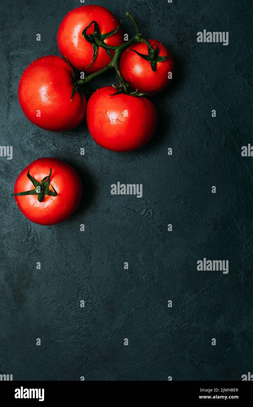 food background organic vegetable cluster tomato Stock Photo
