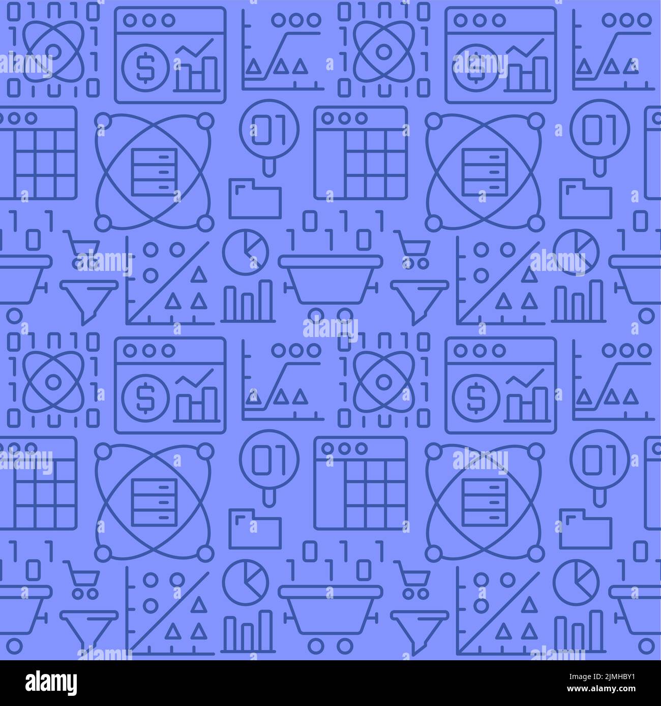 Cryptocurrency abstract seamless pattern Stock Vector