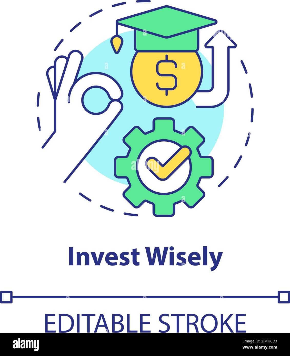 Invest wisely concept icon Stock Vector Image & Art - Alamy 