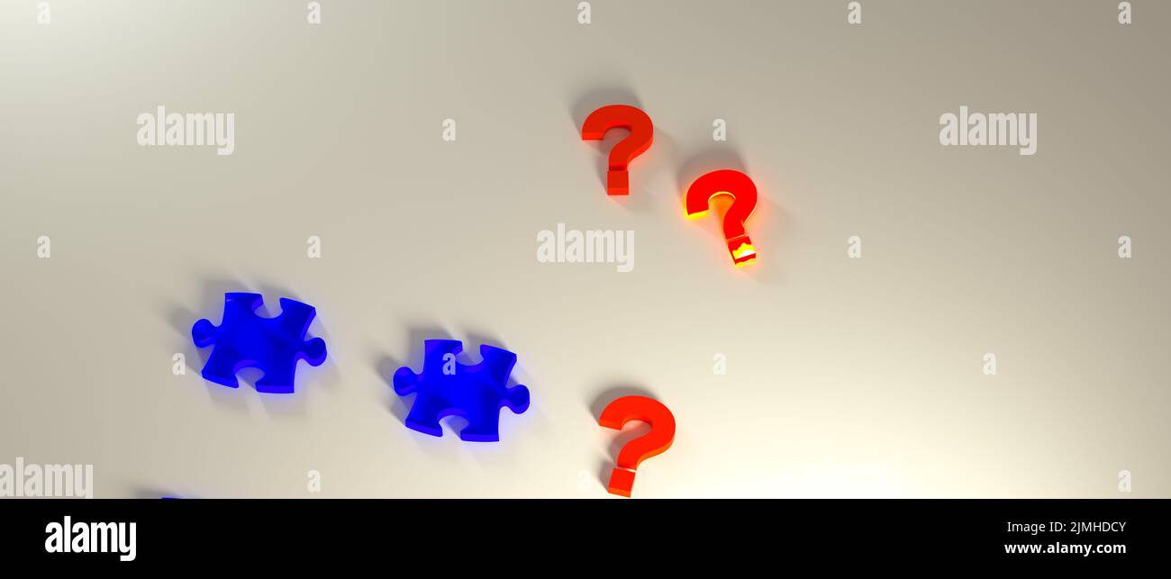 puzzle and question Stock Photo Alamy