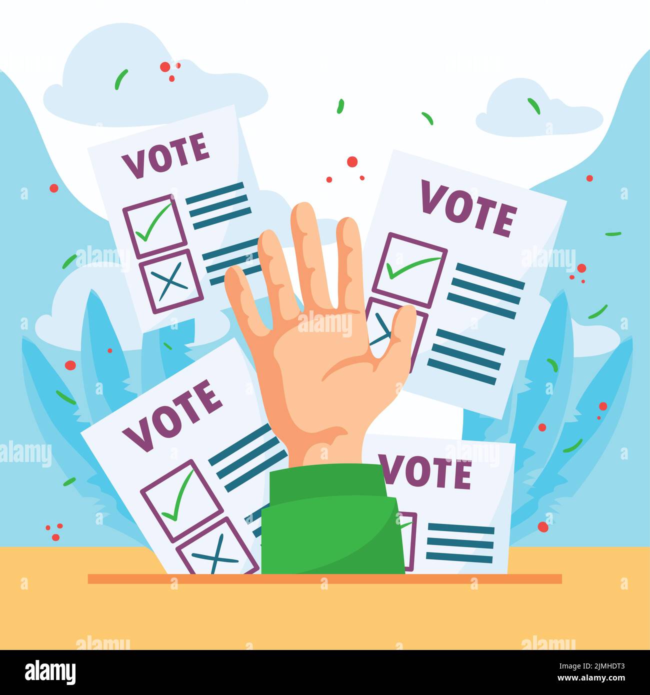illustration of voting Stock Vector Image & Art Alamy