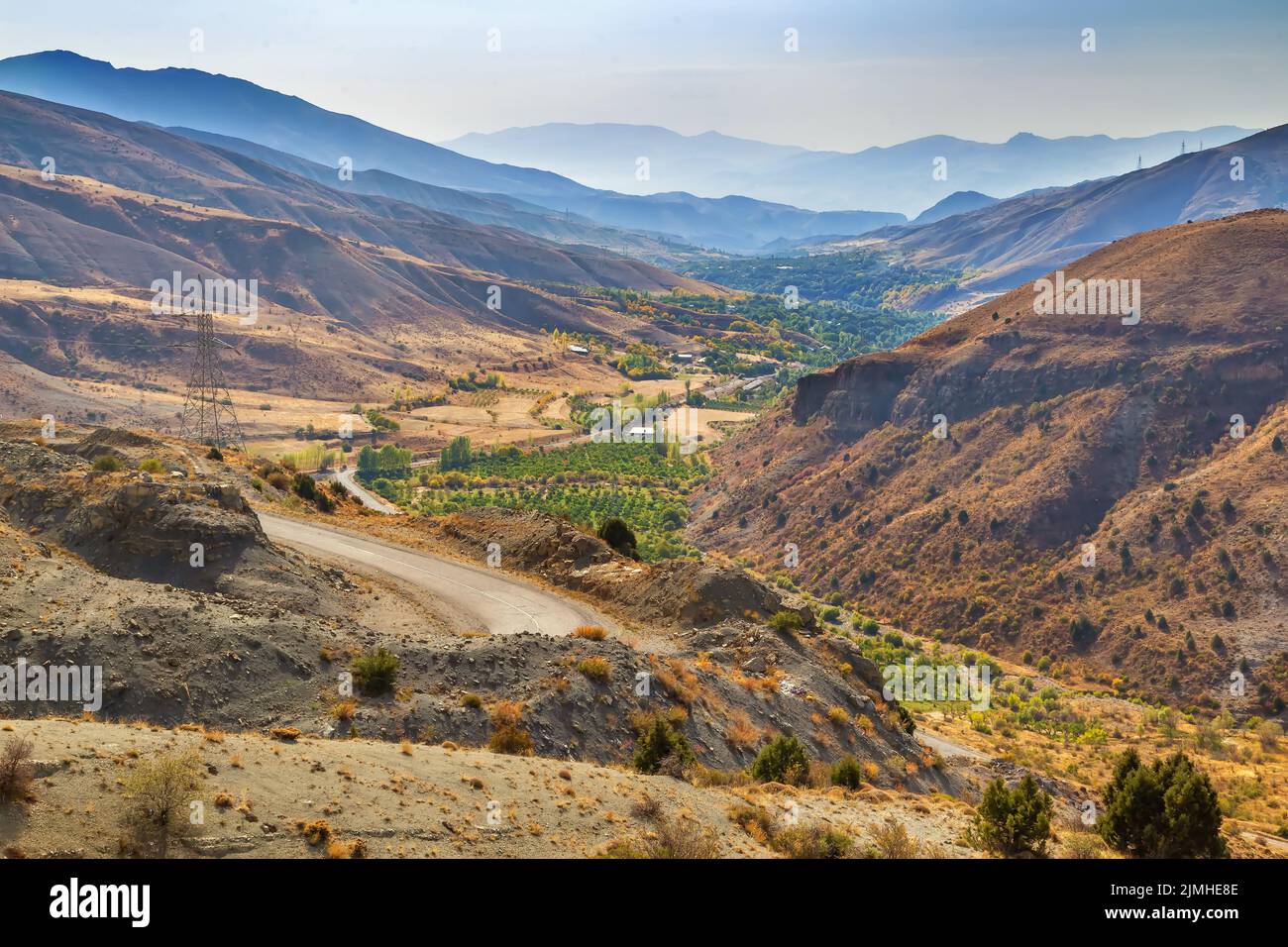 Mountain landscape in Armenia Stock Photo