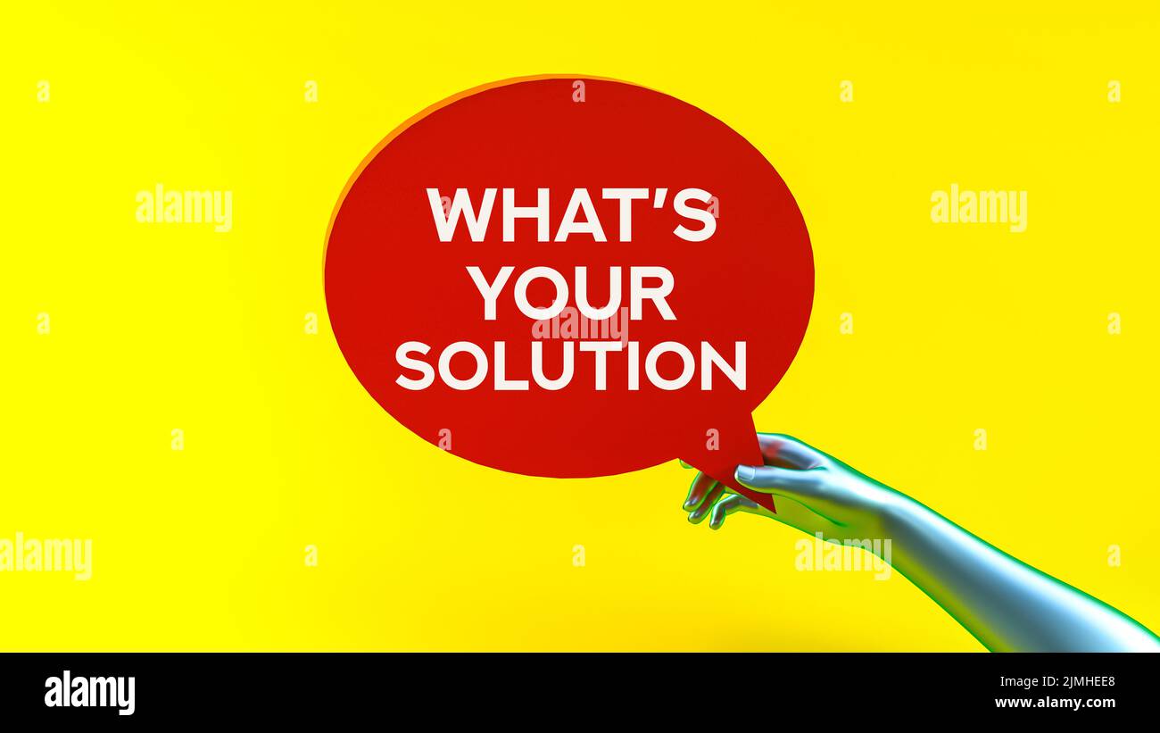 what-is-your-solution-stock-photo-alamy