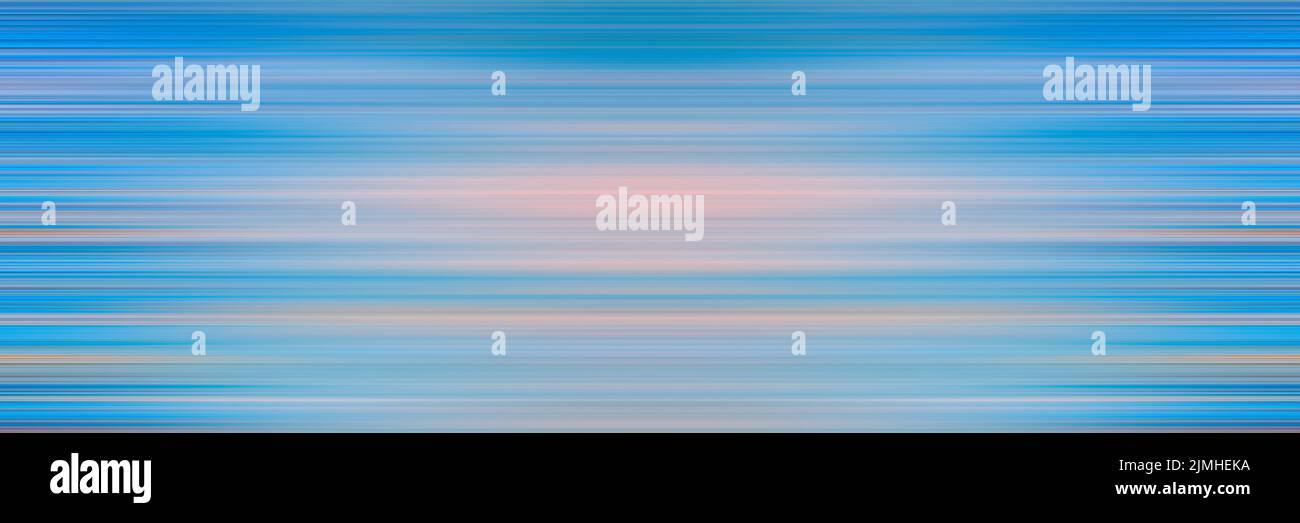 Abstract horizontal  blue lines background. Stock Photo