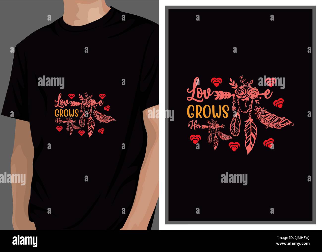 Flower T-Shirt Design Vector, Typography Illustration. It can use