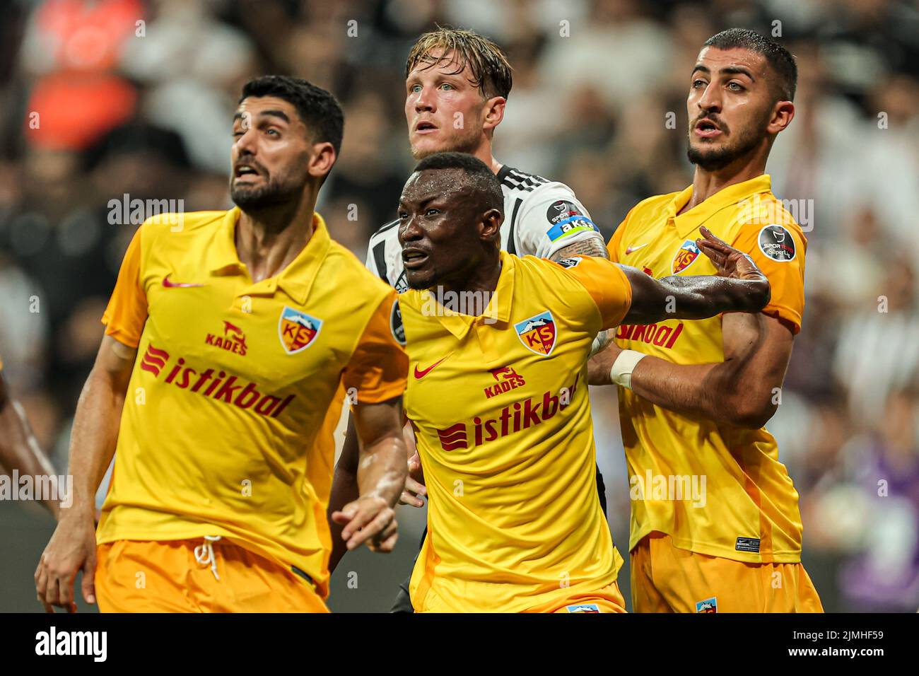 ISTANBUL - Emrah Bassan of Kayserispor during the Turkish Super Lig match  between Besiktas AS and Yukatel