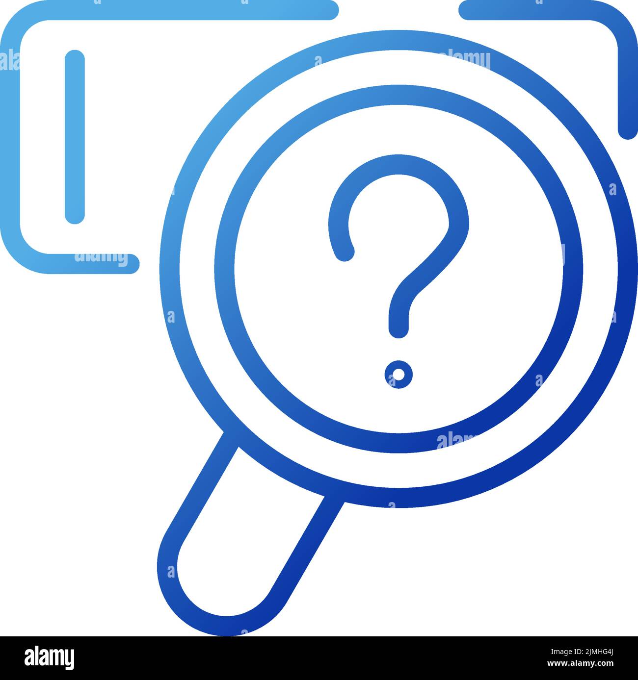Search platform pixel perfect gradient linear vector icon Stock Vector