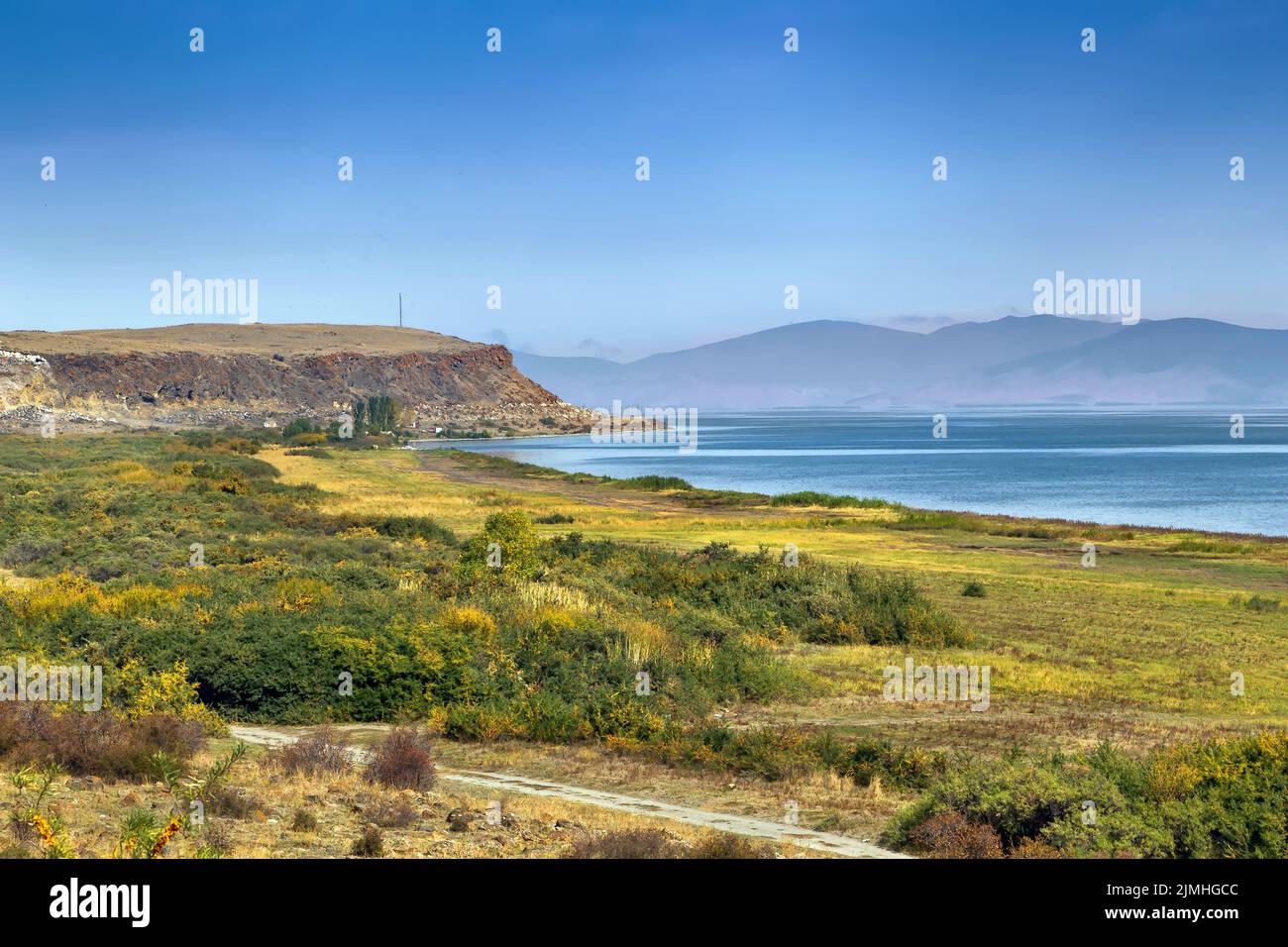 Shore of Sevan lake, Armenia Stock Photo - Alamy