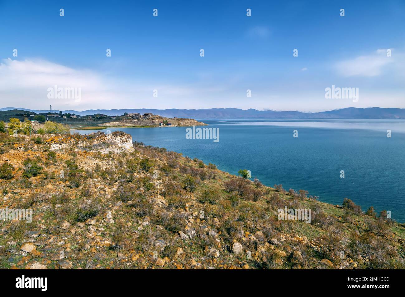 Shore of Sevan lake, Armenia Stock Photo - Alamy