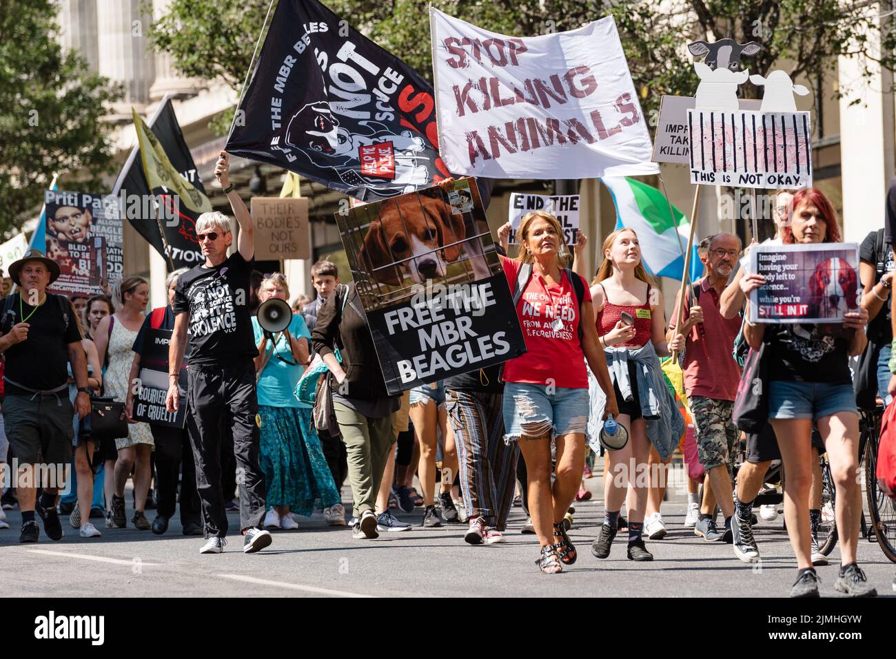 National animal rights march hi-res stock photography and images - Alamy