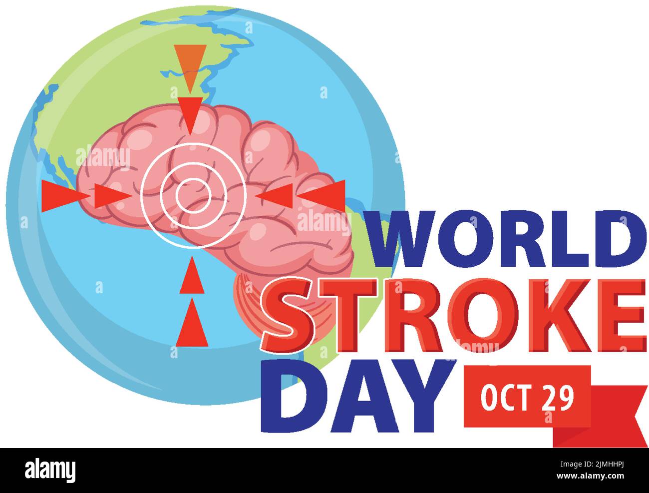World Stroke Day Banner Design illustration Stock Vector Image & Art