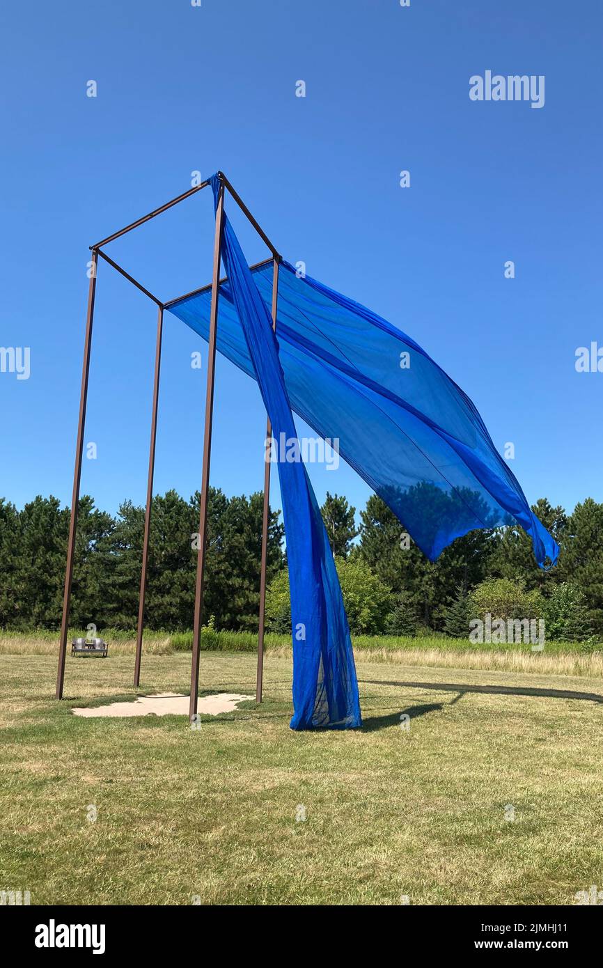 FRANCONIA, MN, USA - AUGUST 5, 2022: We Move Still at Franconia Sculpture Park. Stock Photo