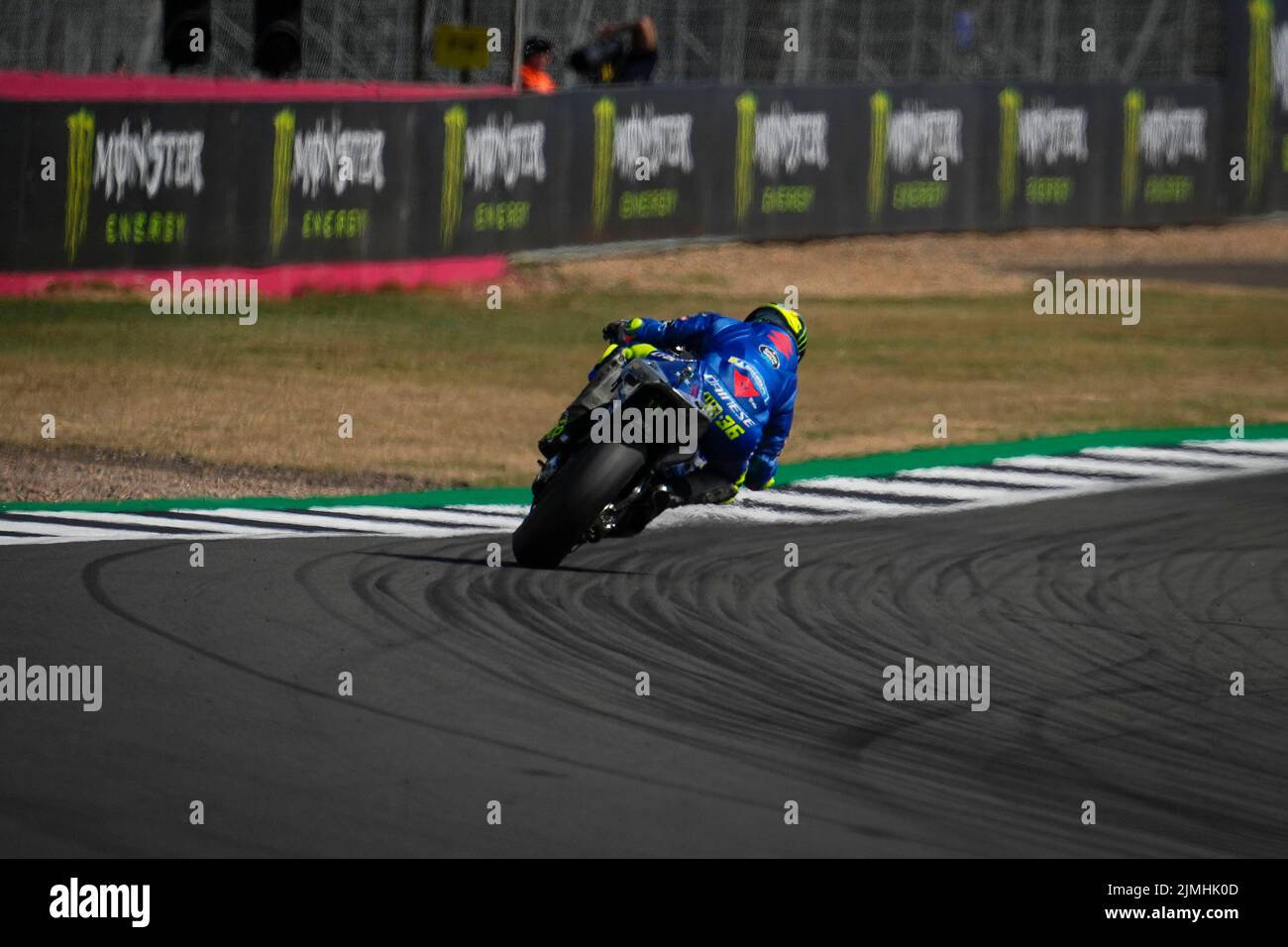 Silverstone, UK. 06th Aug, 2022. Qualifying for MotoGP Monster Energy British Grand Prix at Silverstone Circuit. August 06, 2022 In picture: Spain Joan Mir Clasificacion del Gran Premio Monster Energy de MotoGP de Gran Bretaña en el Circuito de Silverstone, 06 de Agosto de 2022 POOL/ MotoGP.com/Cordon Press Images will be for editorial use only. Mandatory credit: © MotoGP.com Credit: CORDON PRESS/Alamy Live News Stock Photo