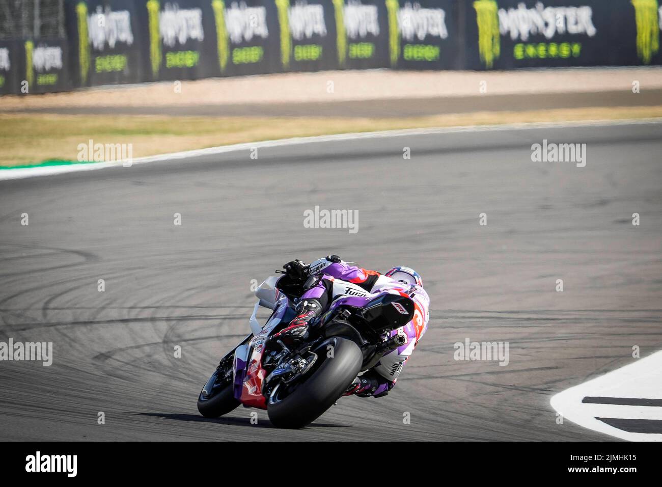 Silverstone, UK. 06th Aug, 2022. Qualifying for MotoGP Monster Energy British Grand Prix at Silverstone Circuit. August 06, 2022 In picture: France Johann Zarco Clasificacion del Gran Premio Monster Energy de MotoGP de Gran Bretaña en el Circuito de Silverstone, 06 de Agosto de 2022 POOL/ MotoGP.com/Cordon Press Images will be for editorial use only. Mandatory credit: © MotoGP.com Credit: CORDON PRESS/Alamy Live News Stock Photo