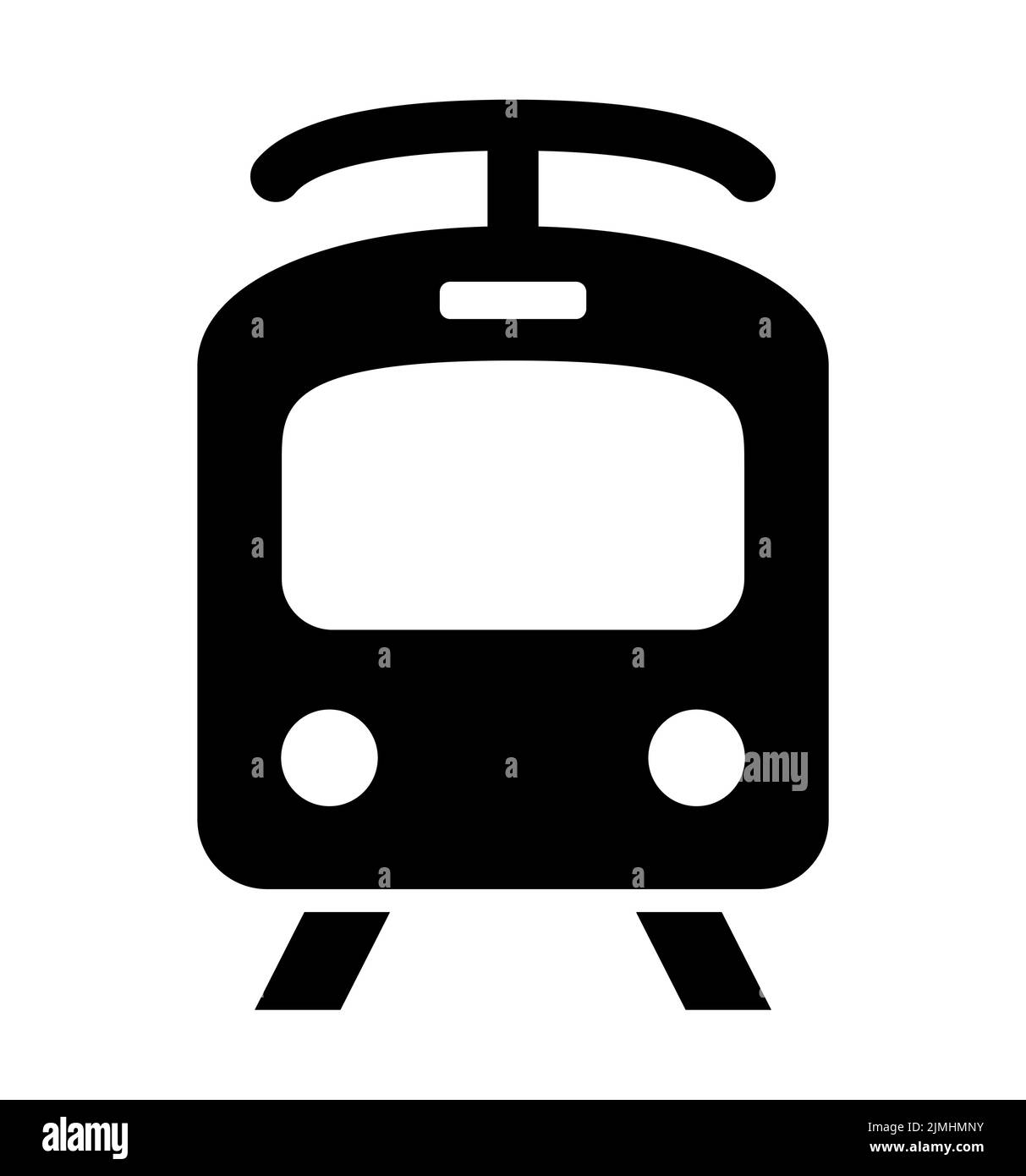 Train or subway vector icon Stock Vector