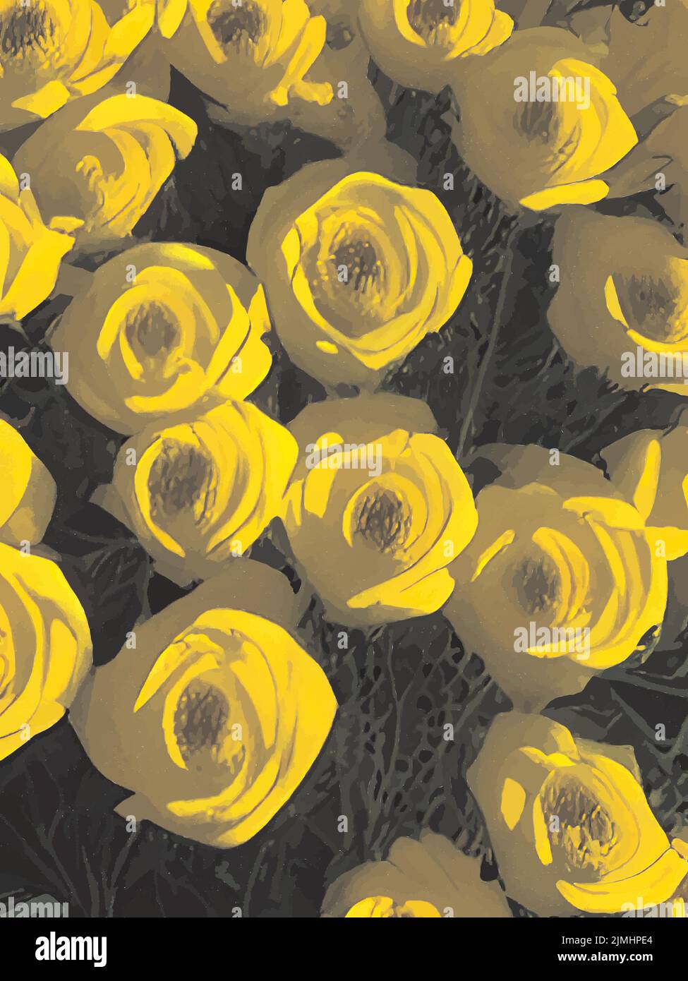 flowers in different colors strung together Stock Vector Image & Art