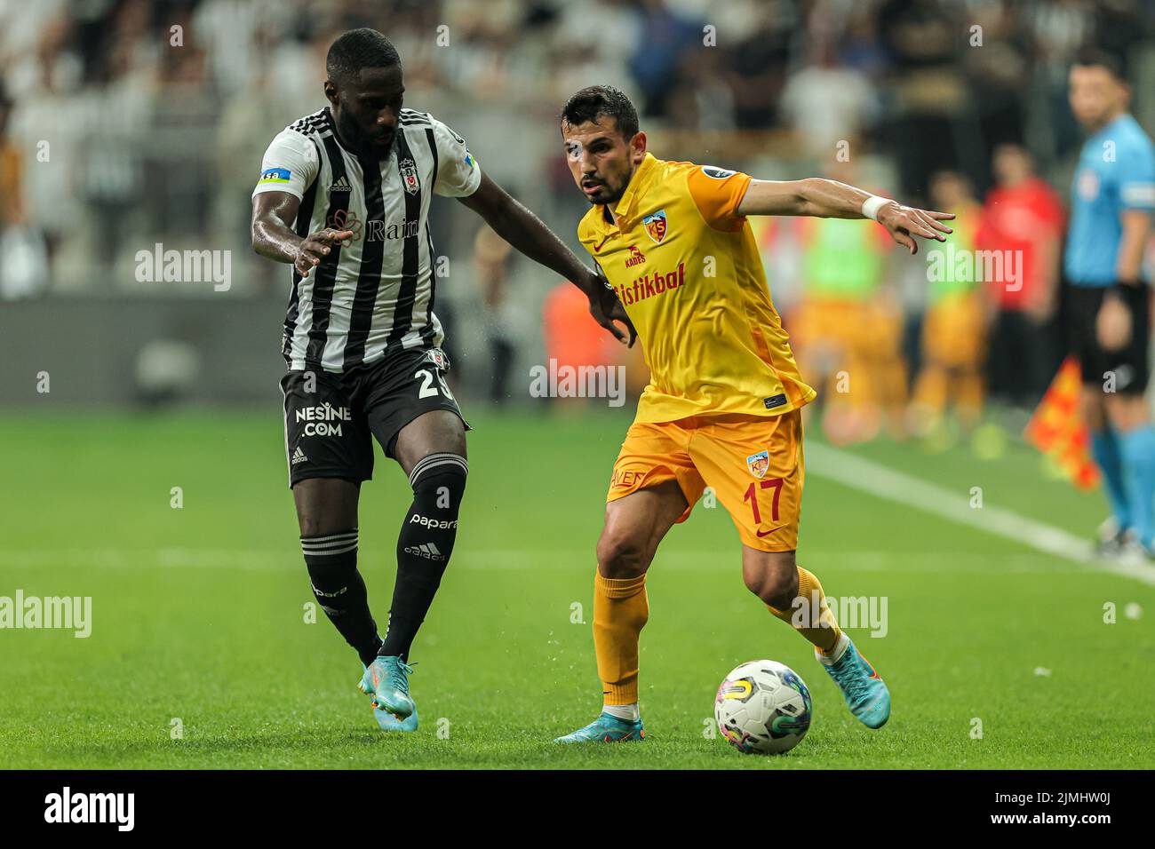 ISTANBUL - Emrah Bassan of Kayserispor during the Turkish Super Lig match  between Besiktas AS and Yukatel