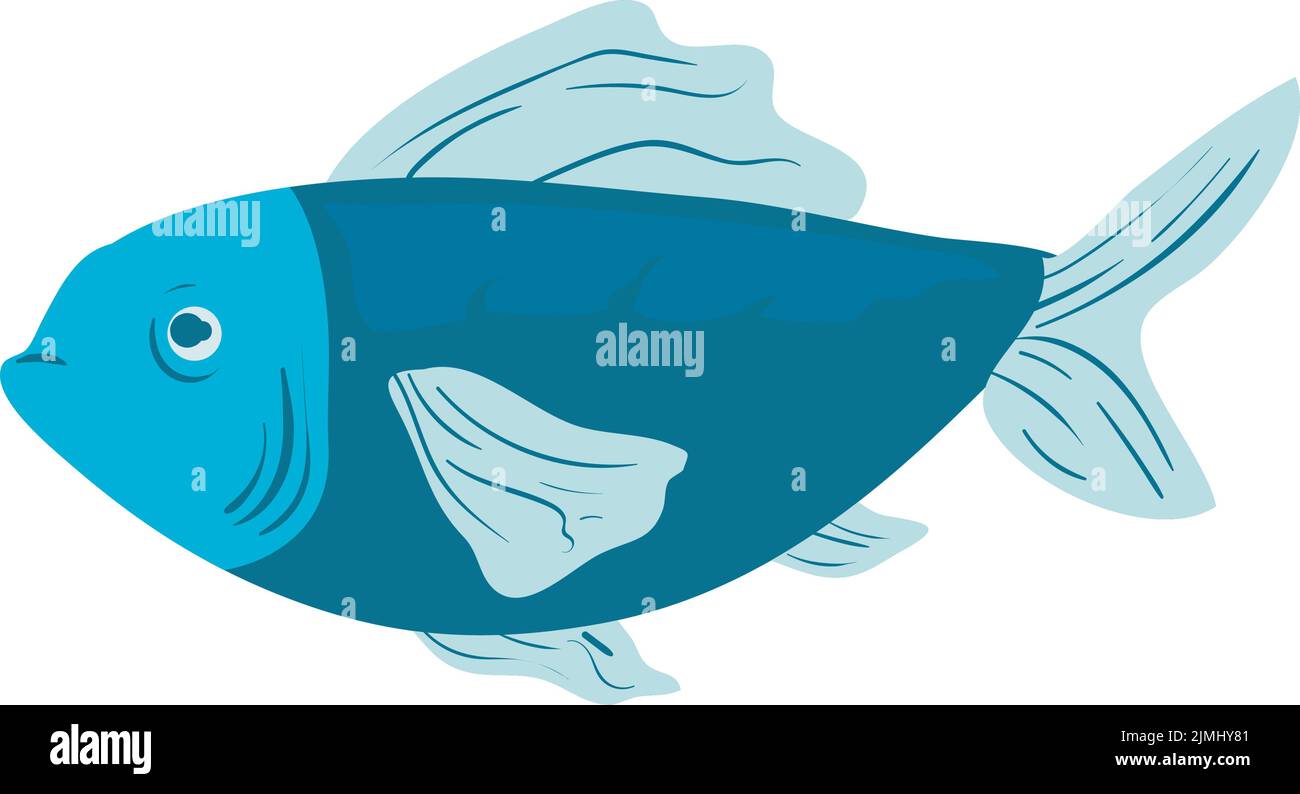 Blue Fish Design Stock Vector Image Art Alamy