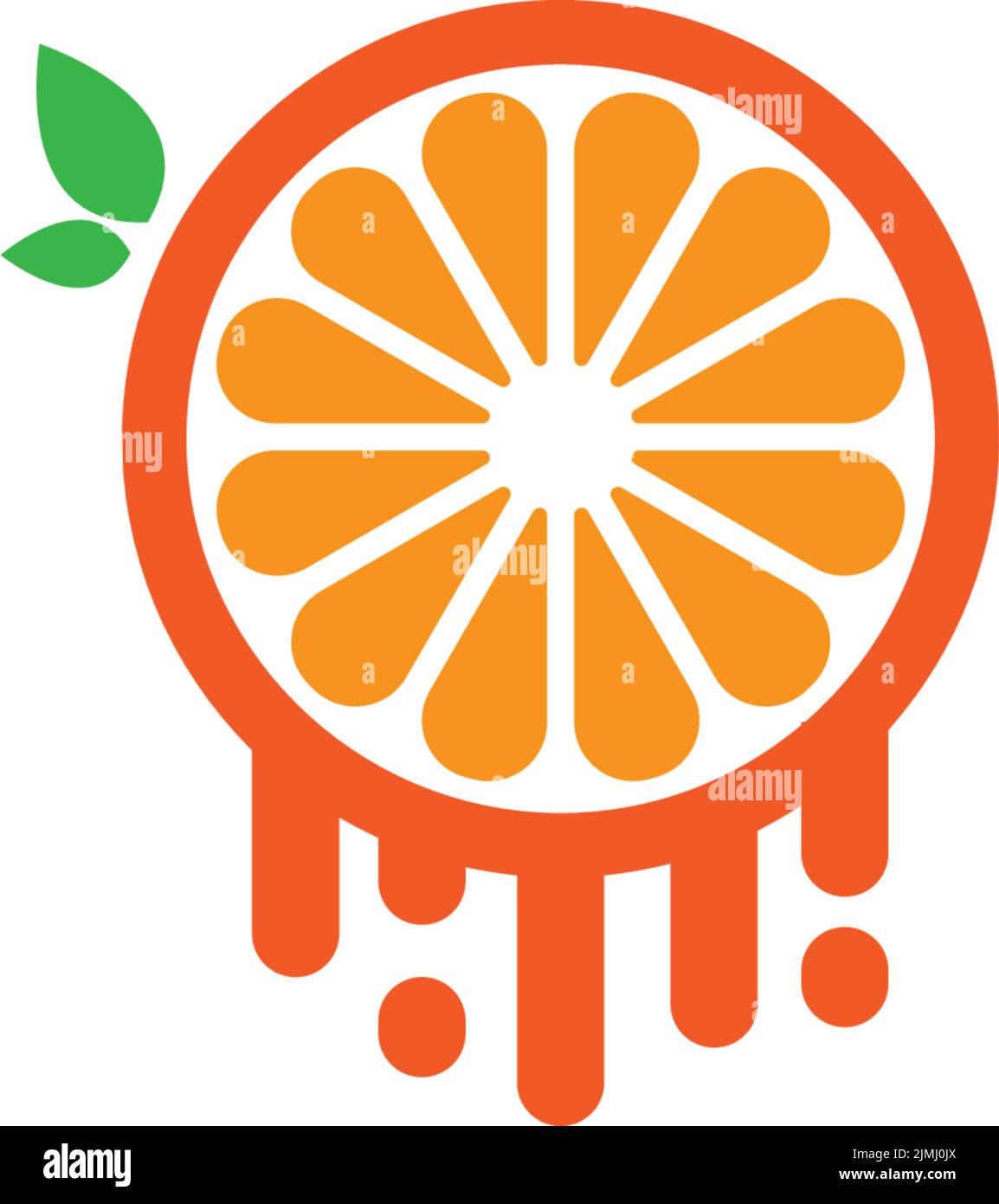 A vector design of Orange fruit icon logo illustration template ...