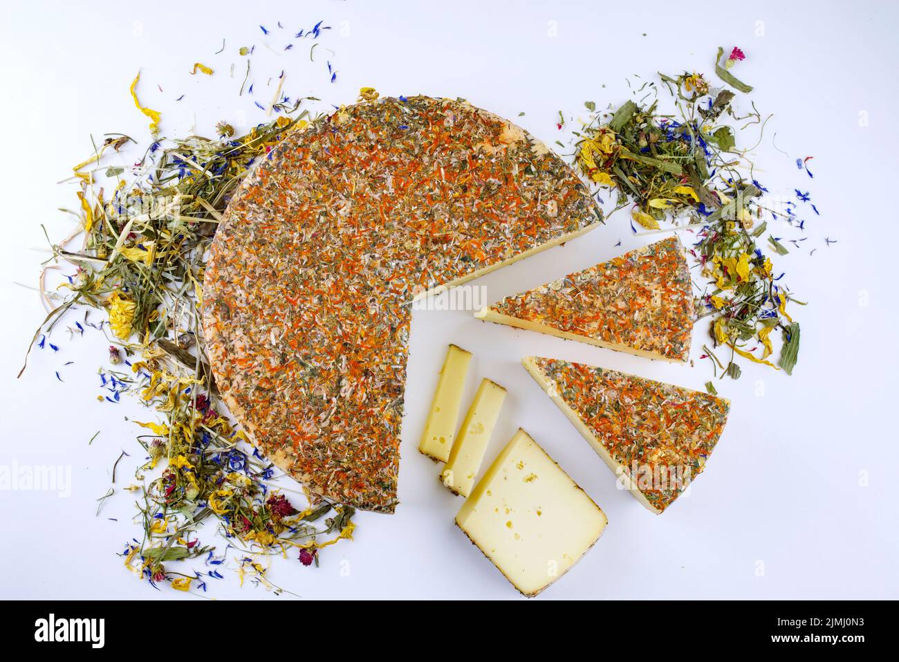 https://c8.alamy.com/comp/2JMJ0N3/traditional-aged-hay-flower-mountain-cheese-loaf-of-the-alps-offered-as-loaf-and-sliced-on-white-background-with-copy-space-2JMJ0N3.jpg