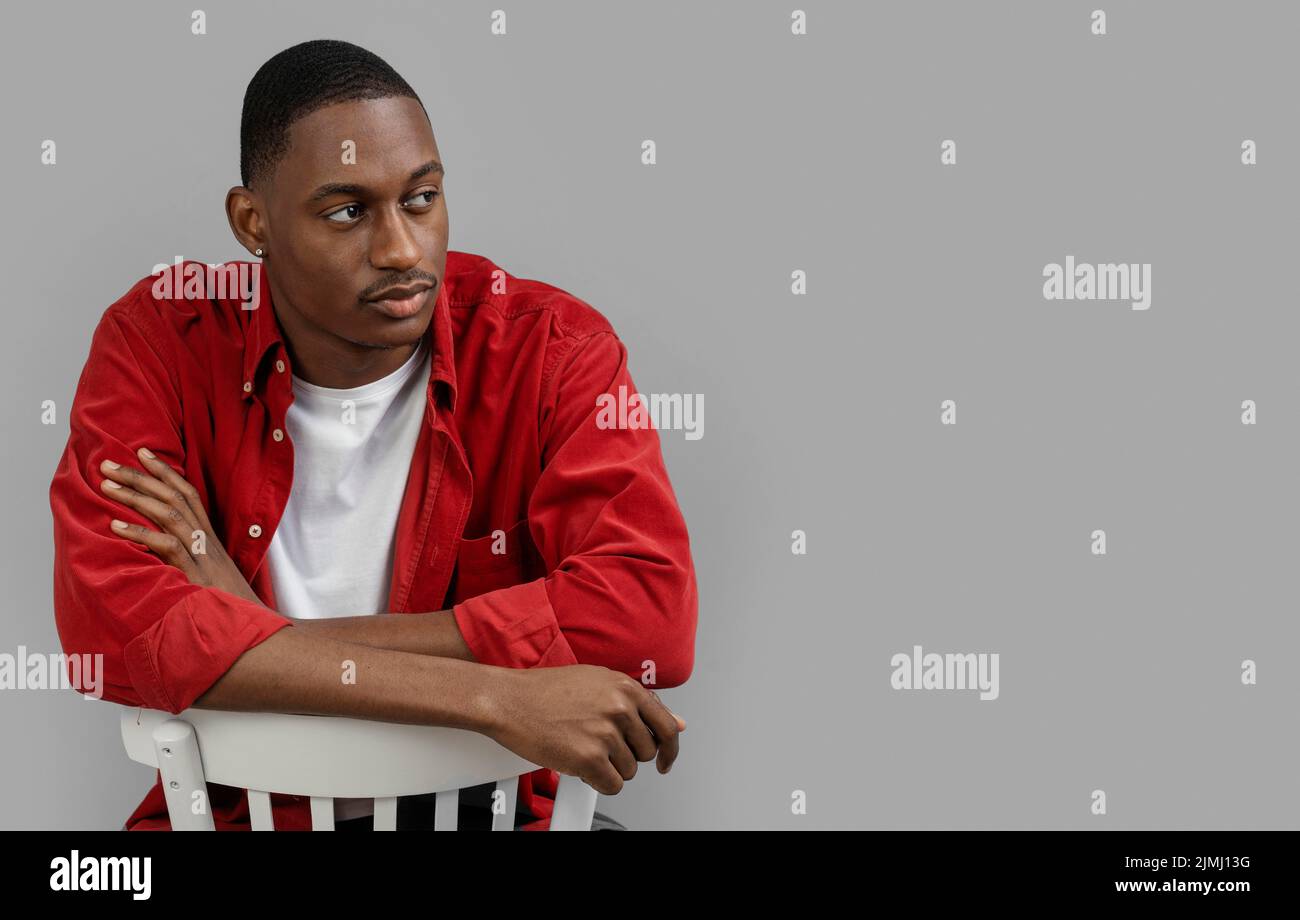 Portrait young man posing Stock Photo