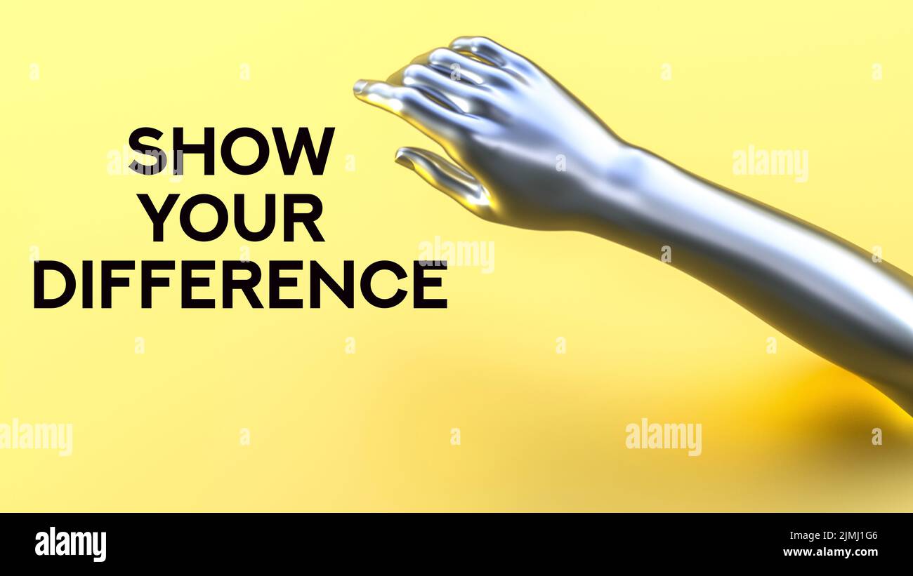 show your difference Stock Photo Alamy