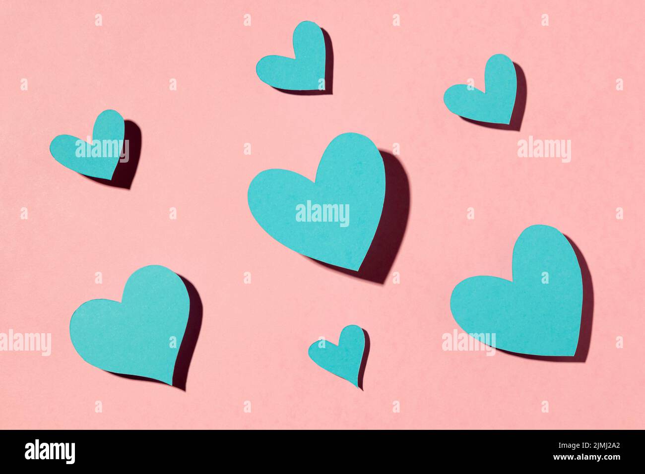 Beautiful love arrangement pink Stock Photo