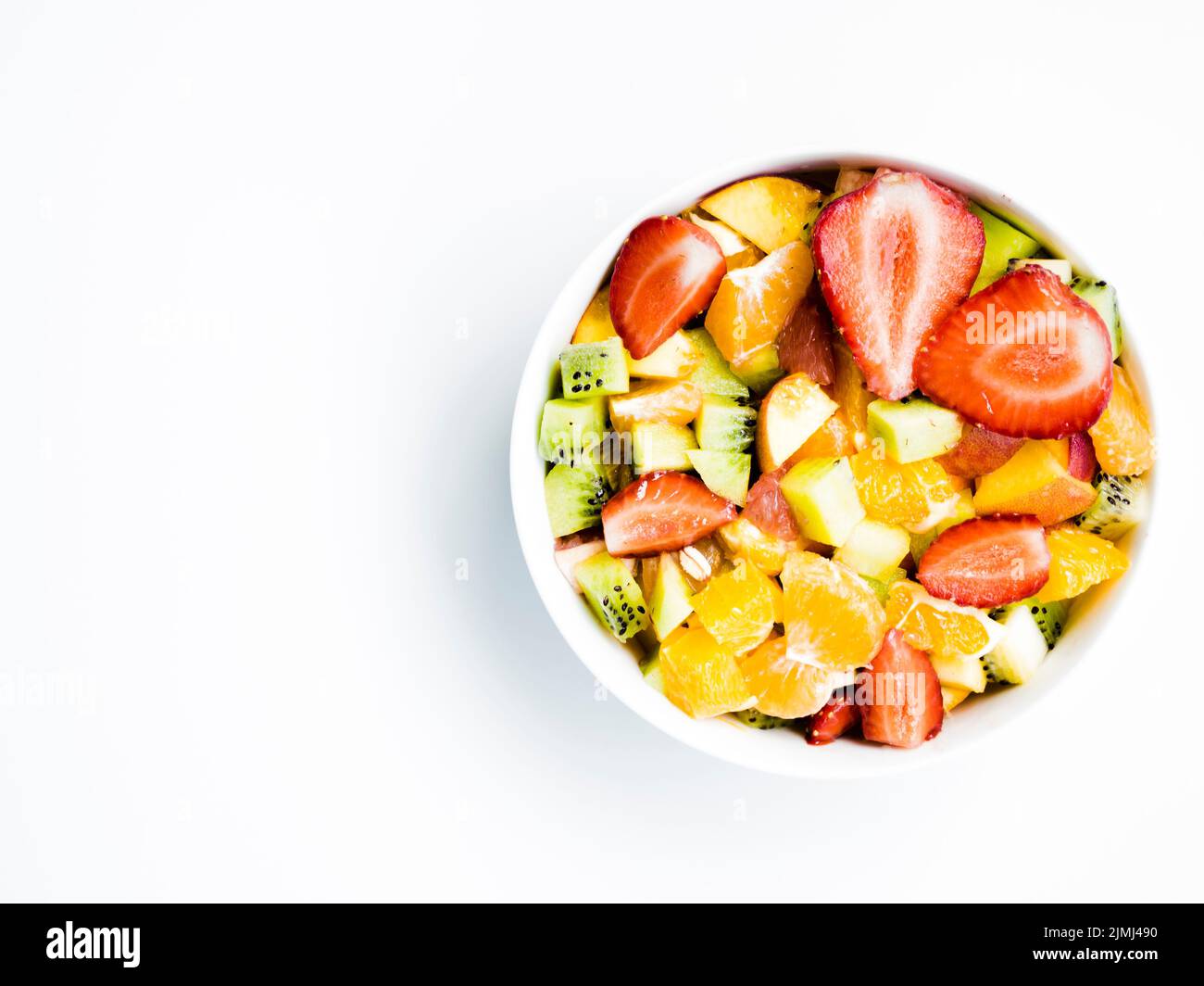 Fruit salad bowl Stock Photo
