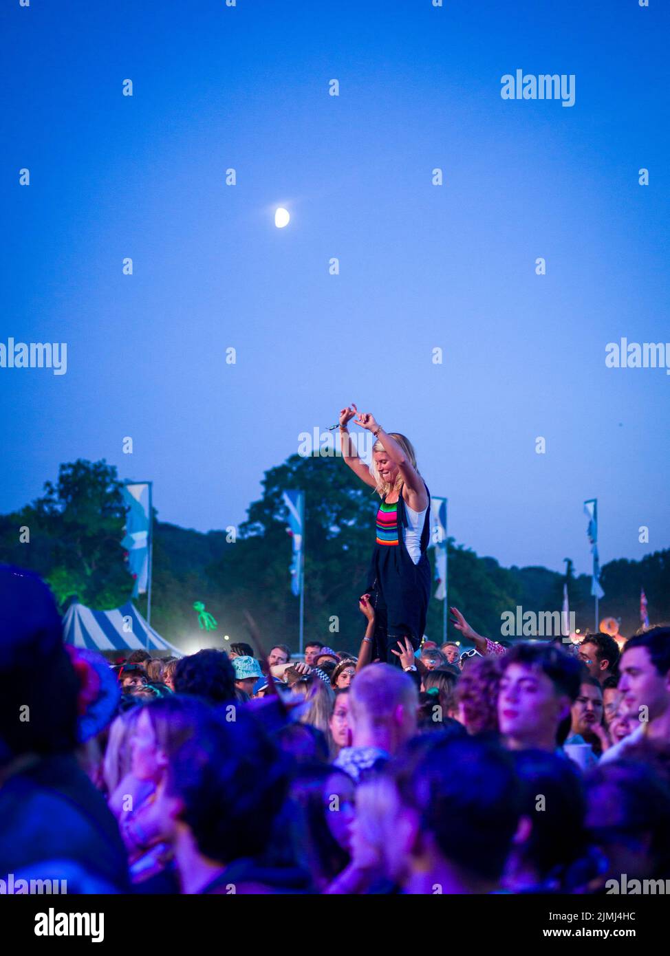Oxfordshire, UK. 6th Aug, 2022. Years and Years headline the third day of Wilderness Festival, Cornbury Park, Oxfordshire. Credit: Andrew Walmsley/Alamy Live News Stock Photo