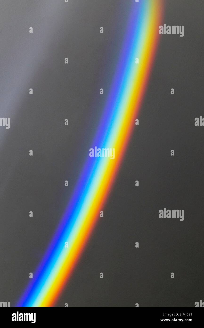 Abstract prism rainbow light Stock Photo