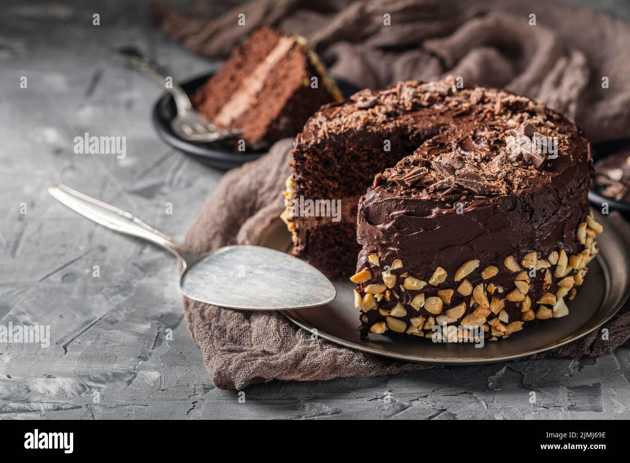 Front view delicious cake concept Stock Photo