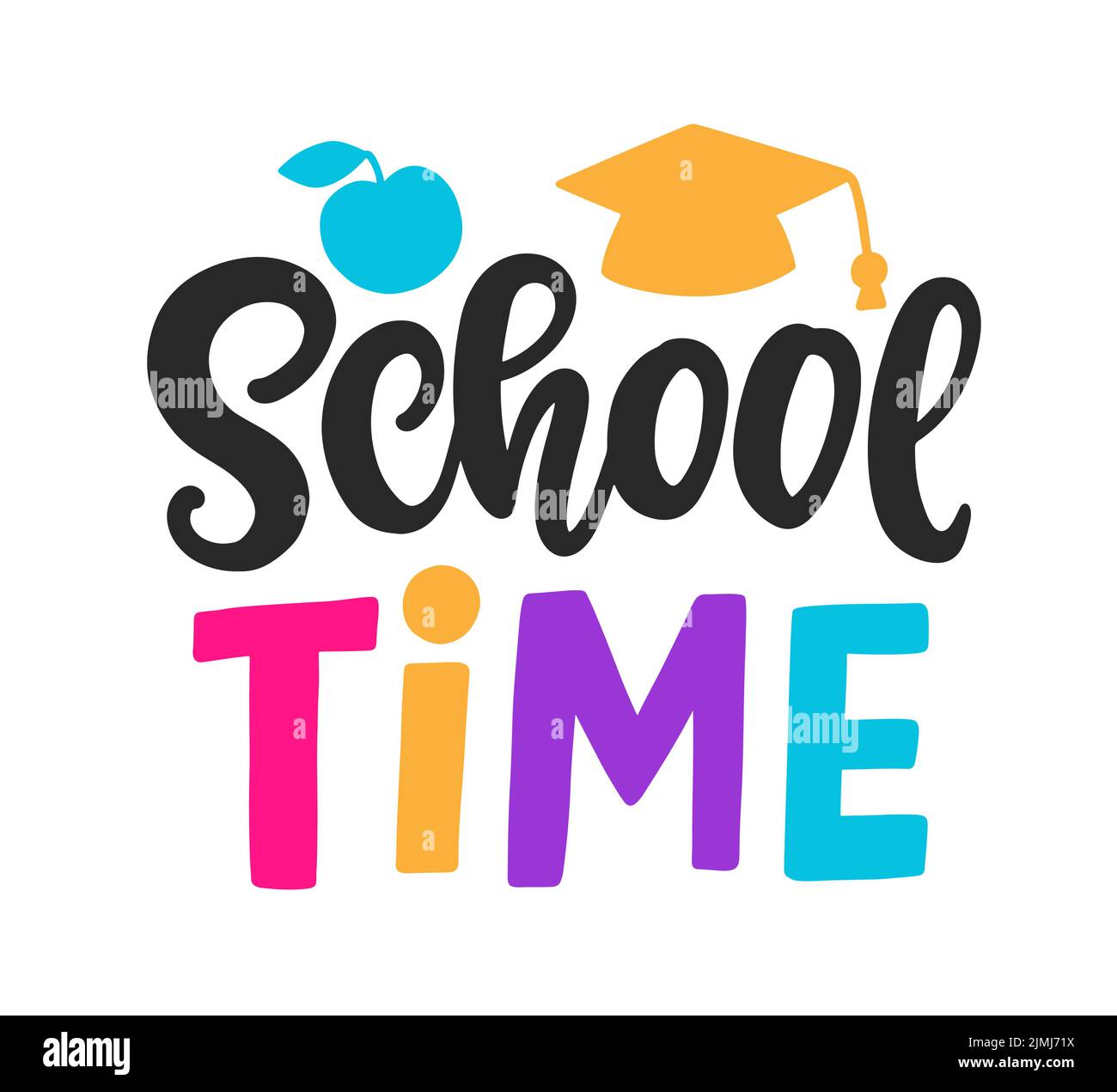 School time Cut Out Stock Images & Pictures - Alamy