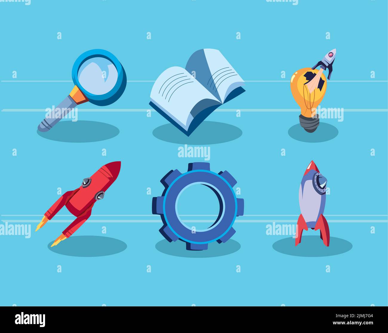 flat startup icons Stock Vector Image & Art - Alamy