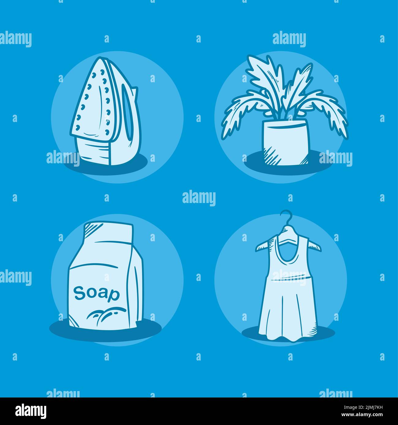 flat laundry icons Stock Vector Image & Art Alamy