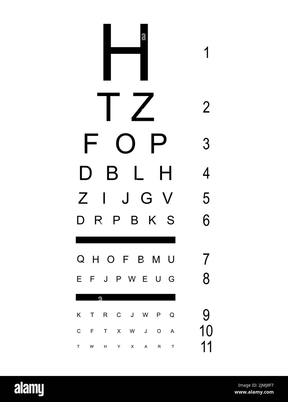 Test visual measure icon, optical chart letter symbol, optometrist focus vector illustration . Stock Vector