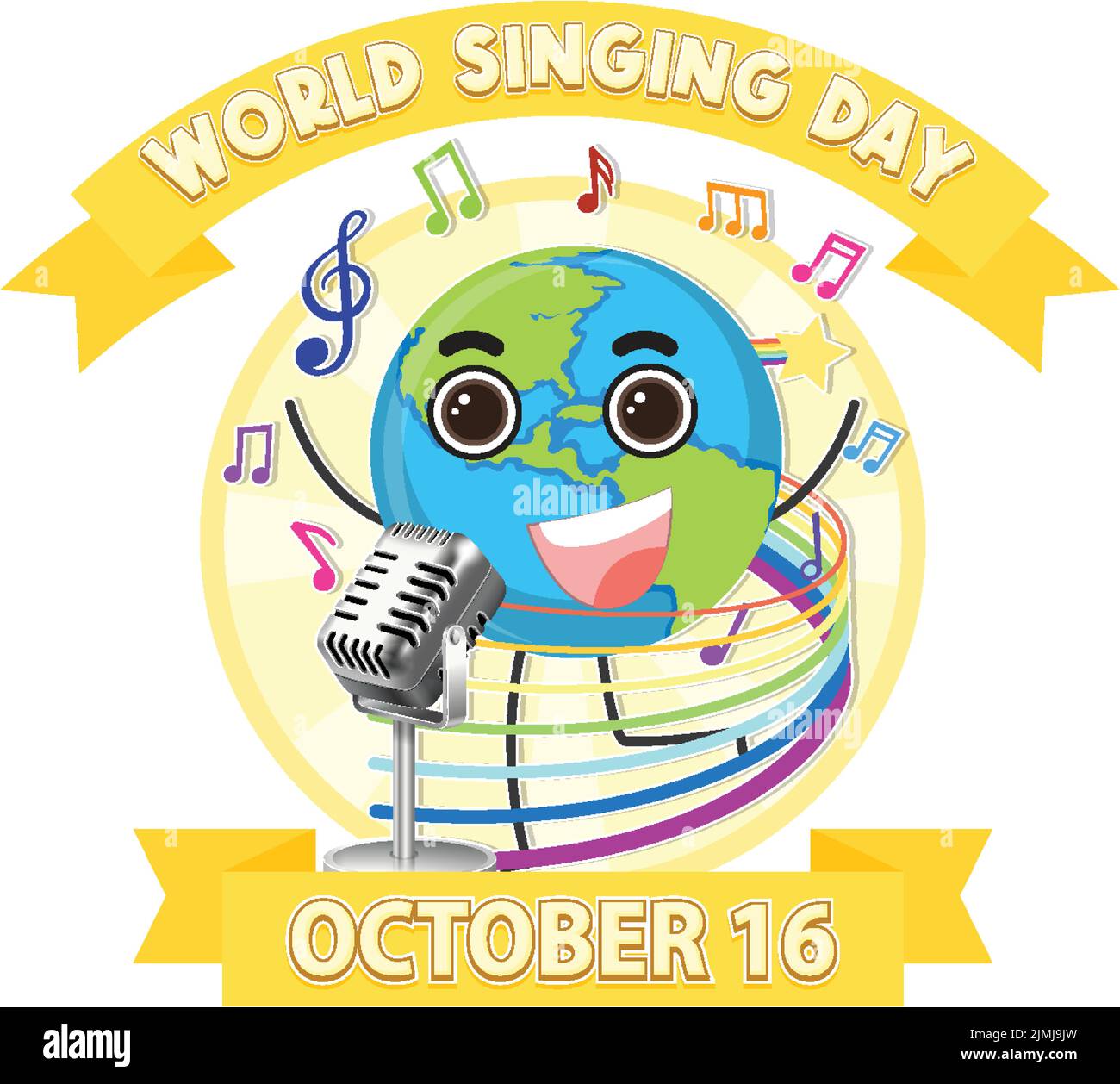 World Singing Day Banner illustration Stock Vector Image & Art - Alamy