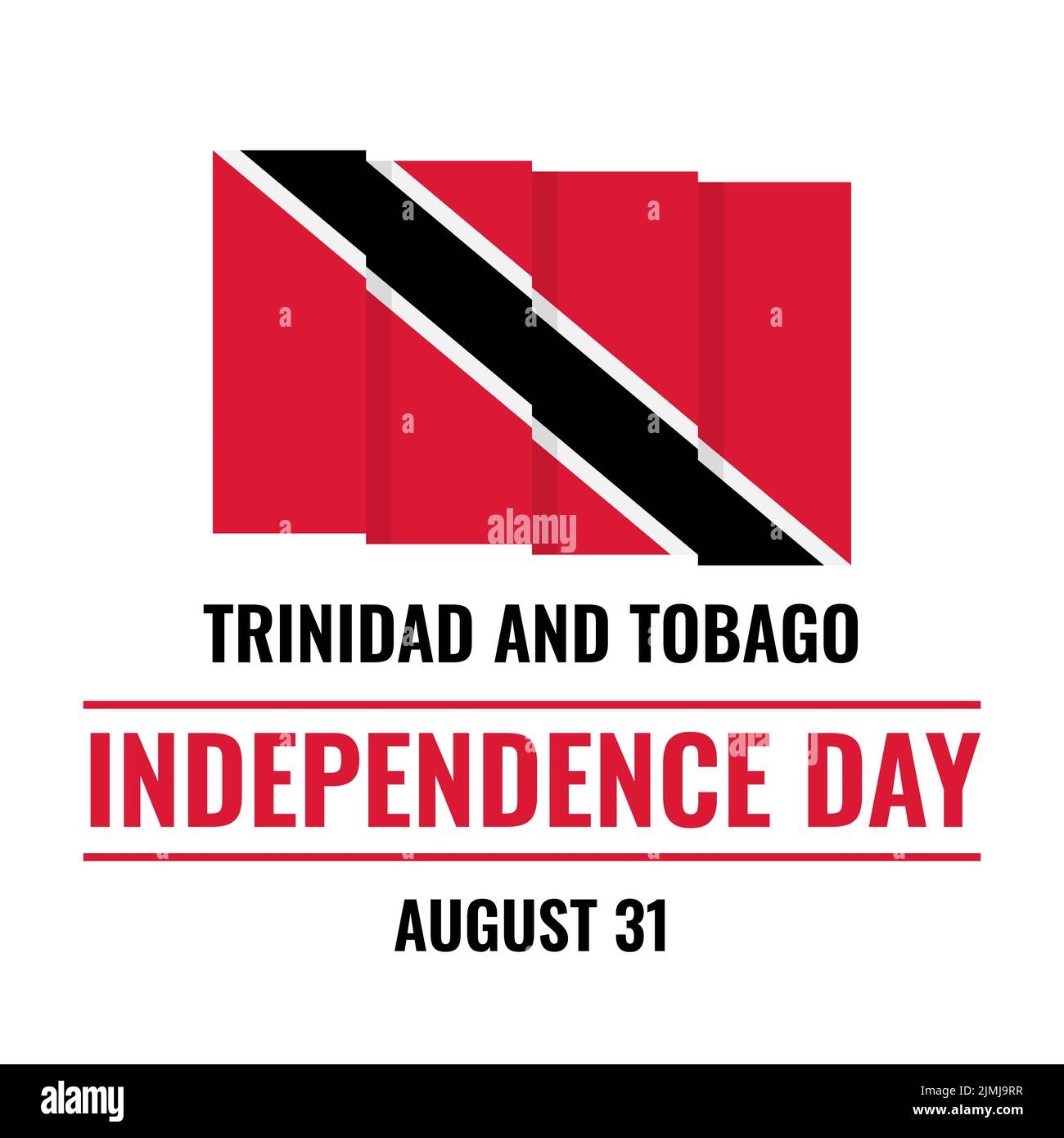 Trinidad And Tobago Independence Day Typography Poster National