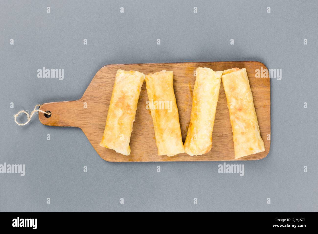 Top view spring rolls Stock Photo