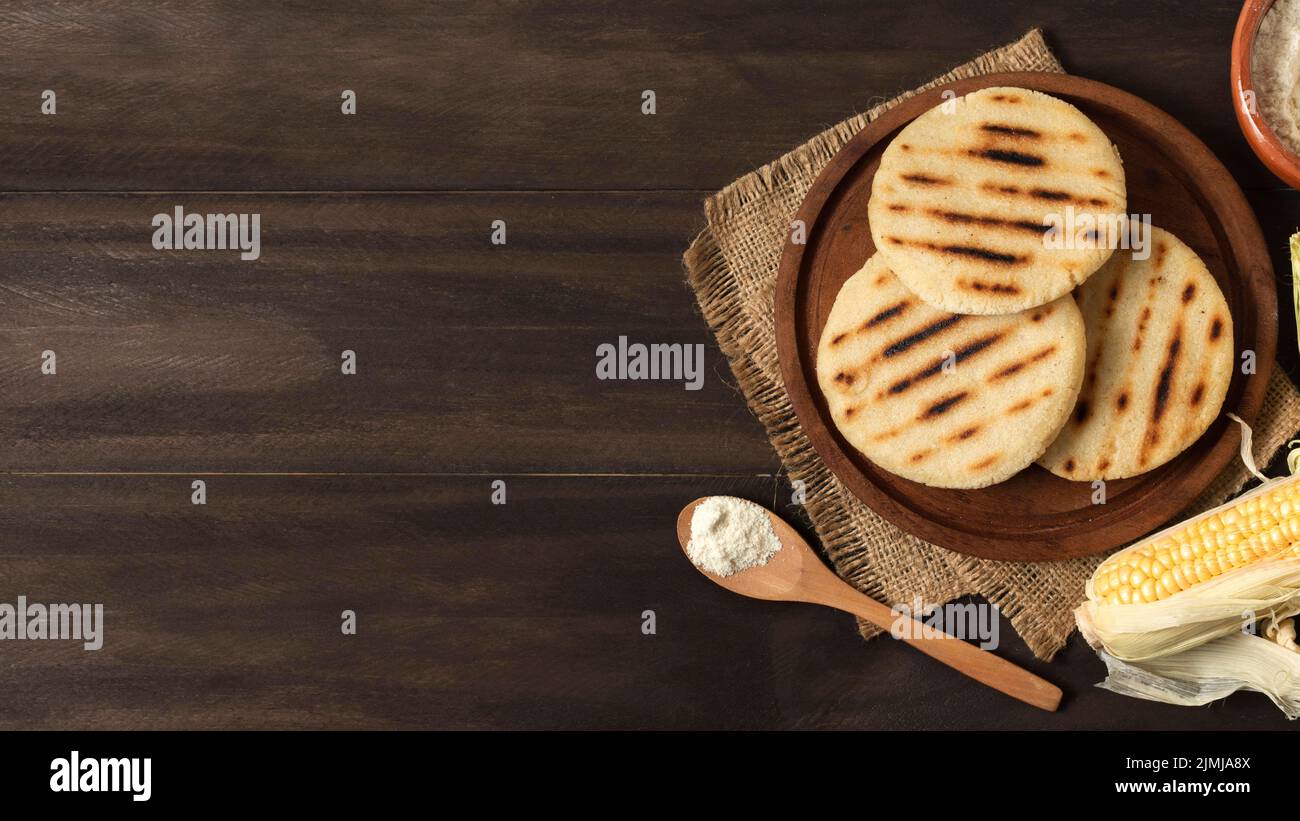 Food frame with copy space Stock Photo