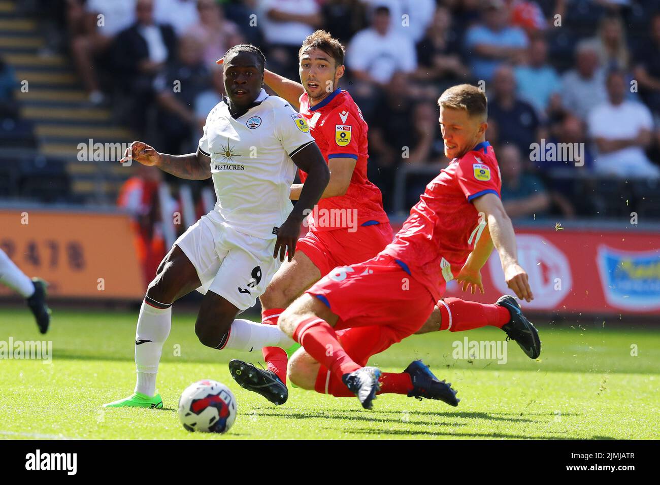 LONDON, United Kingdom, JULY 14:L-R Mason Bennett of Millwall Blackburn  Rovers' Elliott Bennett and Blackburn Rovers' Christian Walton during EFL  Sky Stock Photo - Alamy