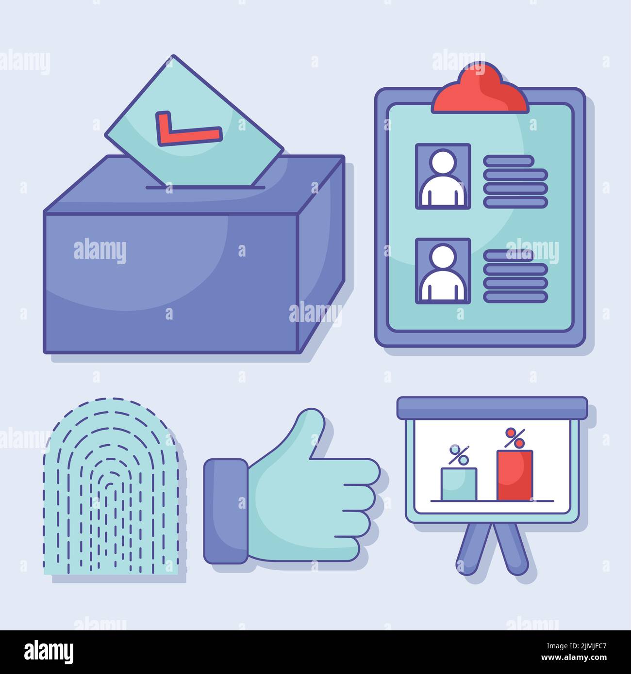 colored elections icons Stock Vector Image & Art - Alamy