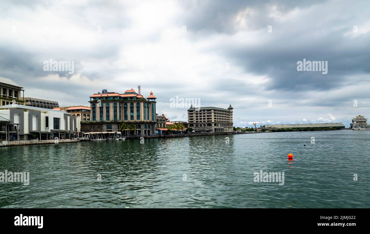 MAURITIUS PORT LOUIS, 2020, March, 10th, City view of the old town