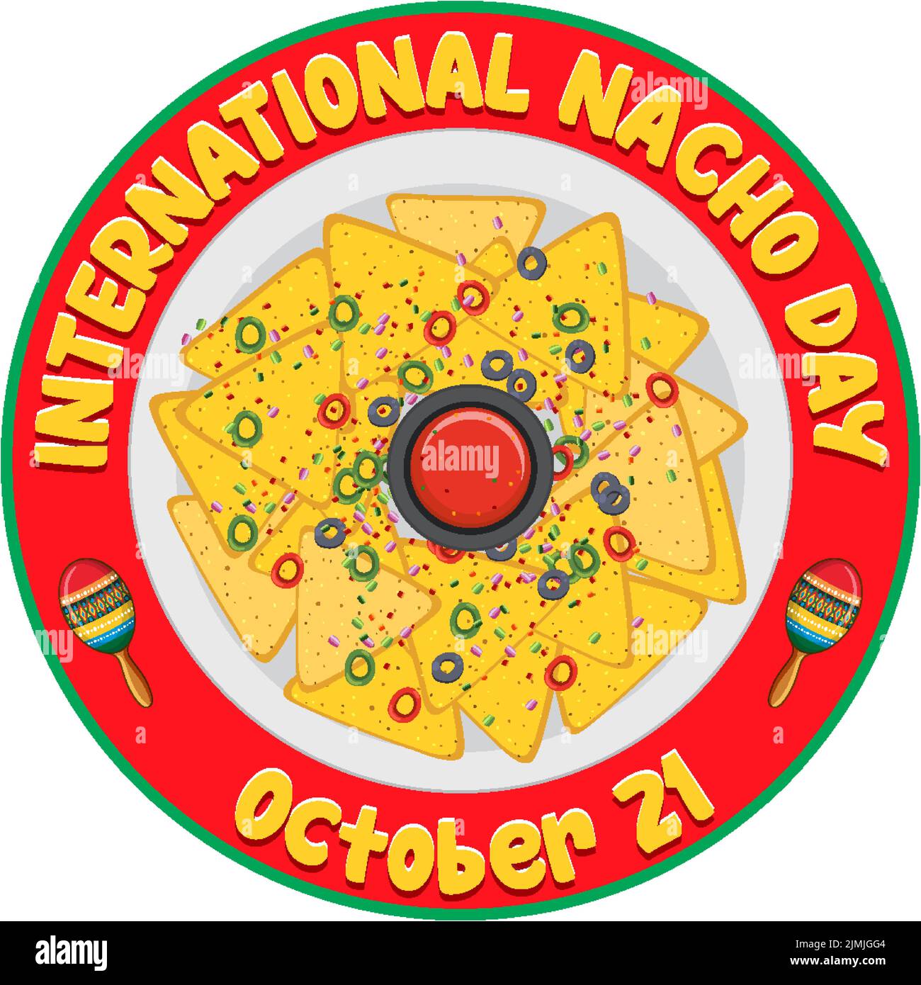 International Nacho Day Banner Design illustration Stock Vector Image &amp; Art - Alamy