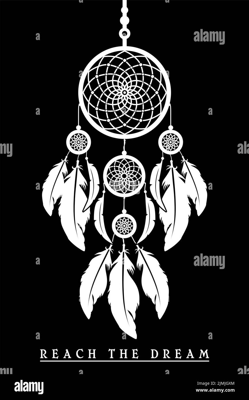 dream catcher vector design inspiration Stock Vector