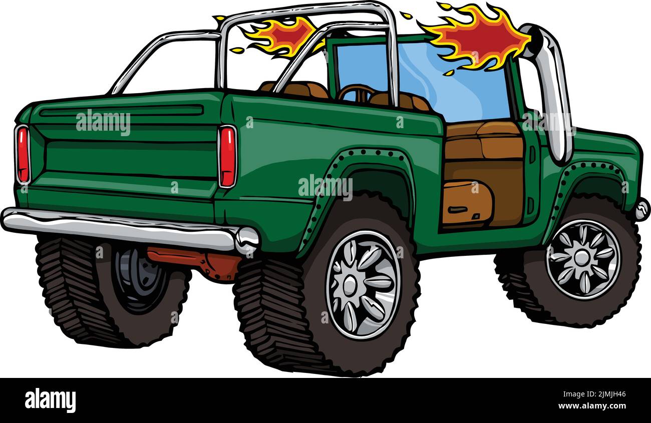 This design features a classic 4x4 truck Stock Vector Image & Art - Alamy