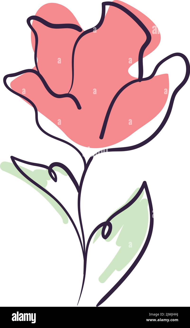 flat cute flower Stock Vector Image & Art - Alamy