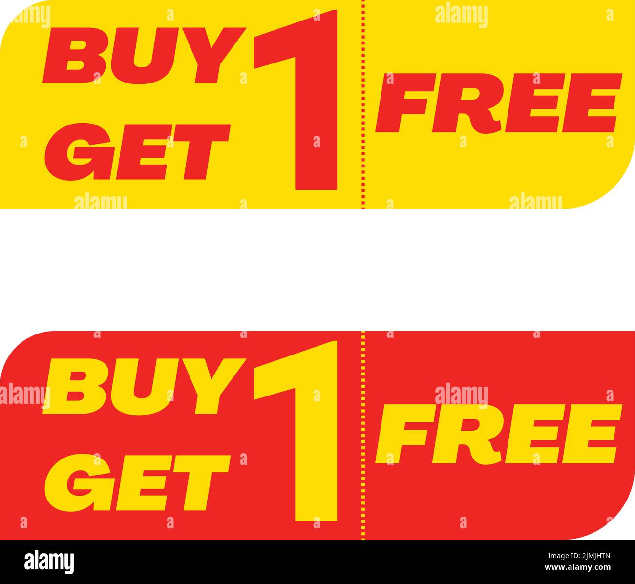 Buy one get one free signs hi-res stock photography and images - Alamy