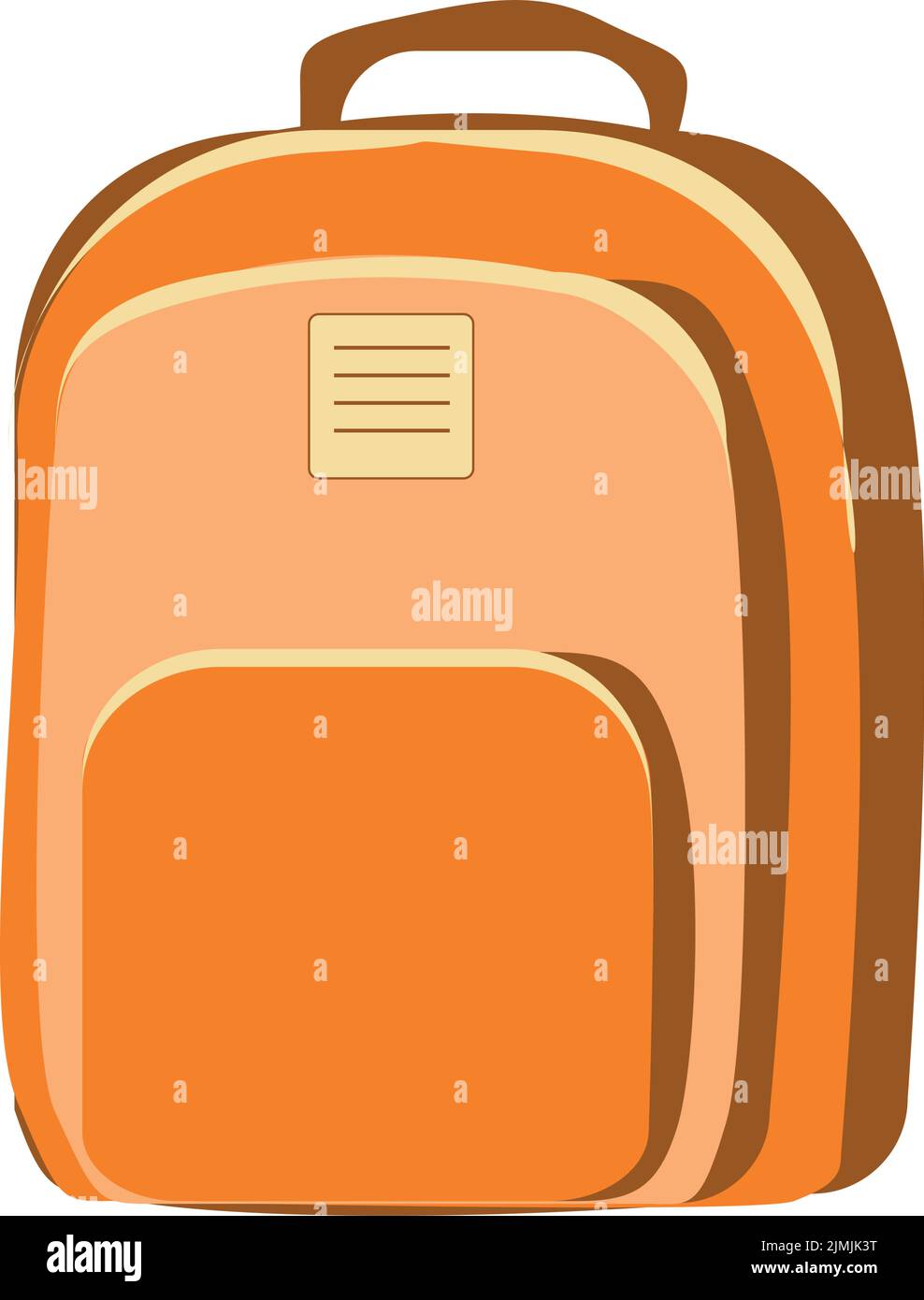 Back to school. School backpack on a transparent background, vector ...
